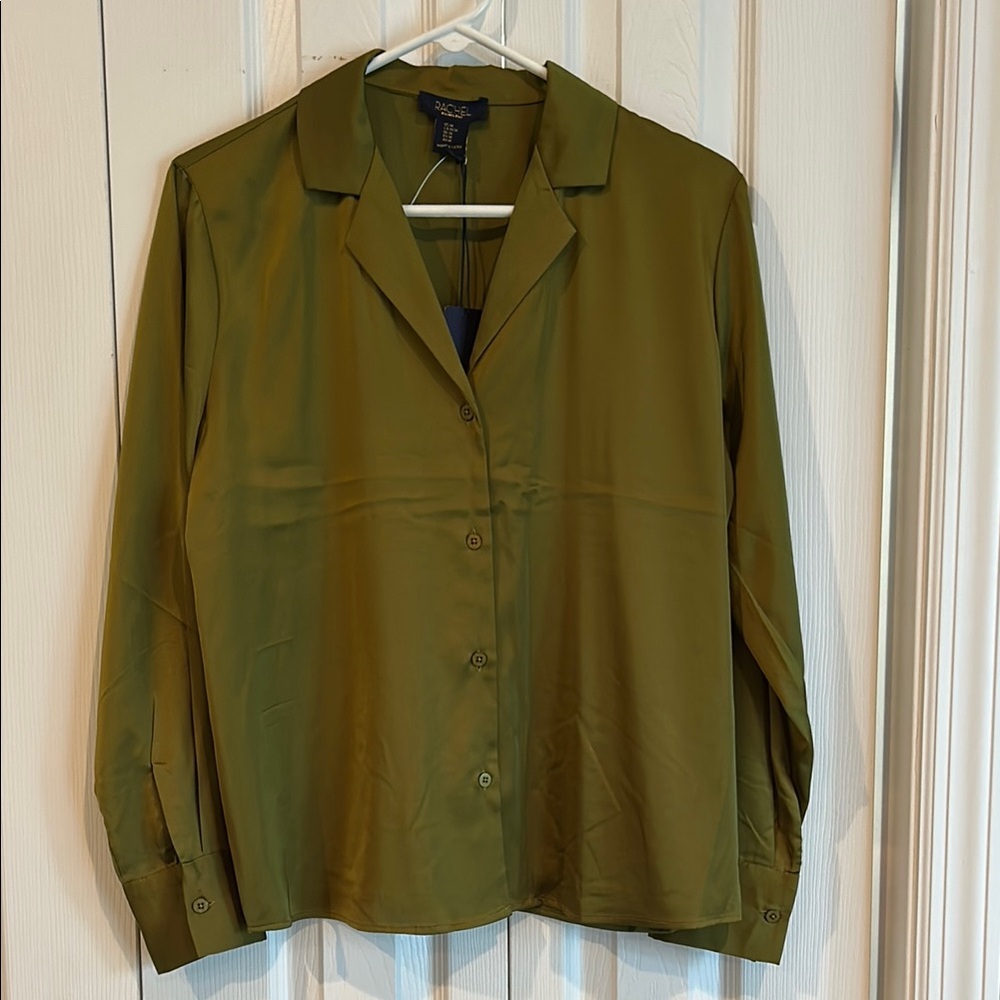 Green Long Sleeve Button Down Shirt